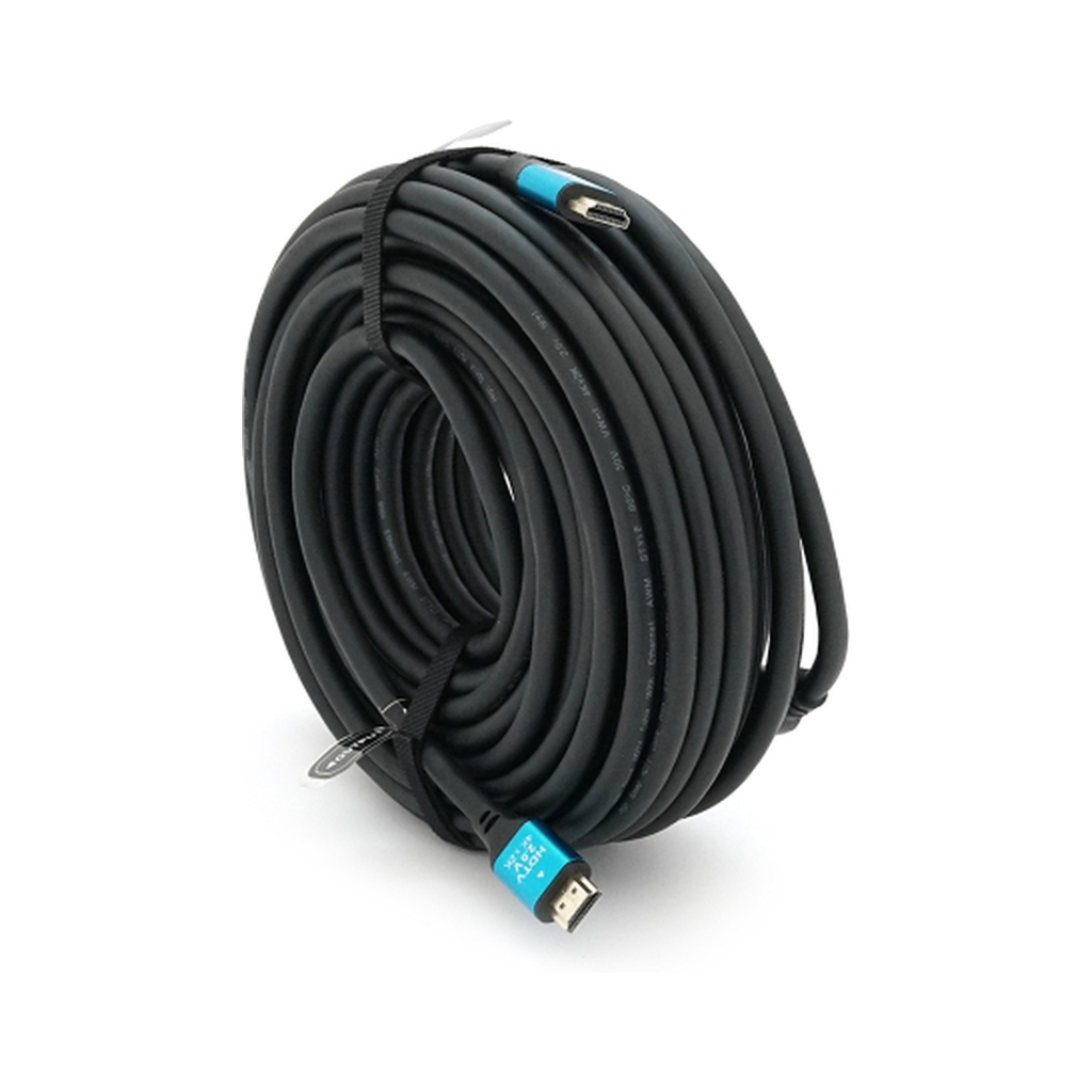Кабель мультимедійний HDMI M to HDMI M 25.0m V2.0 4Kx2K black Merlion (YT-HDMI(M)/(M)4KV2.0-25m/19123) Кабель мультимедійний HDMI M to HDMI M 25.0m V2.0 4Kx2K black Merlion (YT-HDMI(M)/(M)4KV2.0-25m/19123)