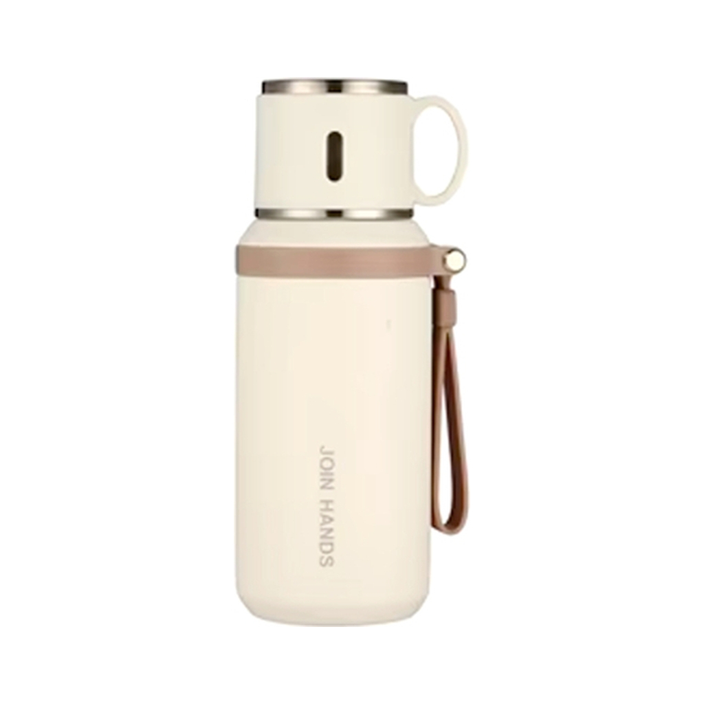 Термос Merlion з чашкою 0,6 л, білий (TermTea-600/White) Термос Merlion з чашкою 0,6 л, білий (TermTea-600/White)