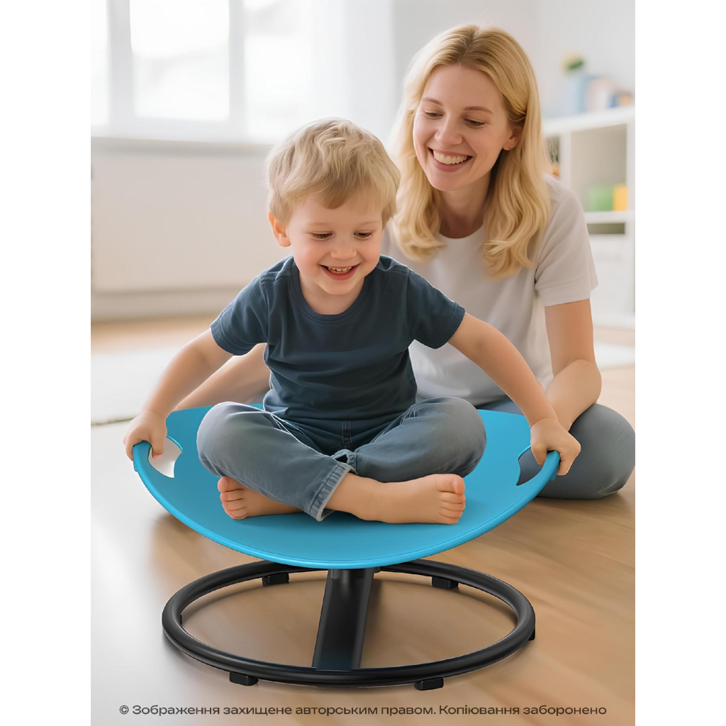 Гойдалка дитяча DKWAY CK-7 (тренування рівноваги) блакитна (548901978)