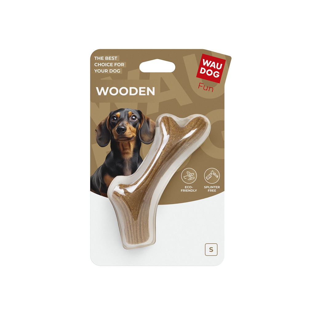 Іграшка для собак WAUDOG Fun Wooden Ріг жувальний S (6255)