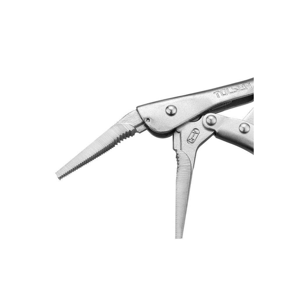 Кліщі Tolsen затискні 165 мм прямі подовжені губки Профі (10381) Кліщі Tolsen затискні 165 мм прямі подовжені губки Профі (10381)