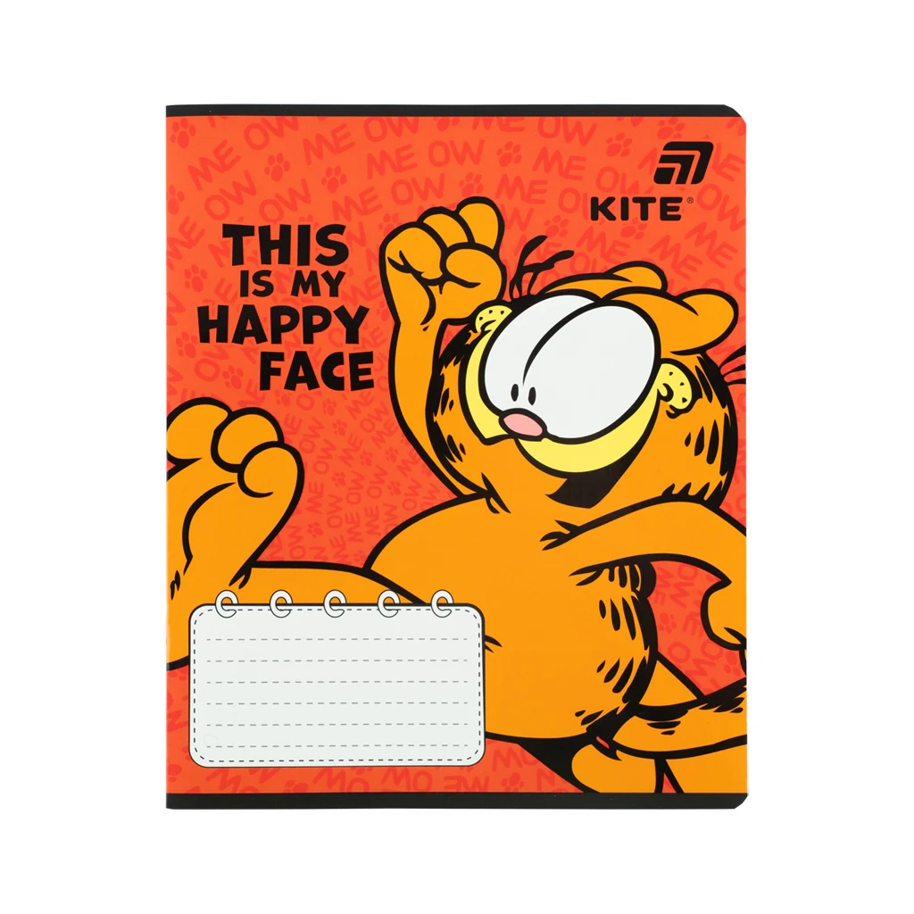 Зошит Kite Garfield, 18 аркушів, лінія (GF26-237)