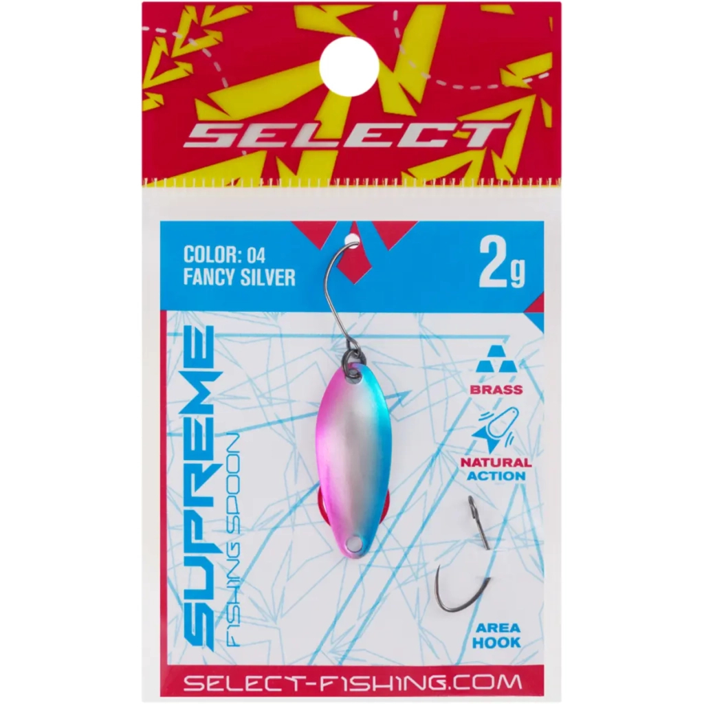 Блешня Select Supreme 2.0g 27mm 04 Fancy Silver (1870.80.40) Блешня Select Supreme 2.0g 27mm 04 Fancy Silver (1870.80.40)