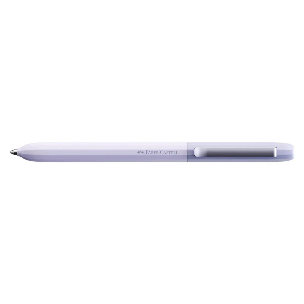 Ручка кулькова Faber-Castell поворотна серії AVORI Dream Weaver, колір корпусу фіолетовий, синя ХВ (1,0 мм) (33070)