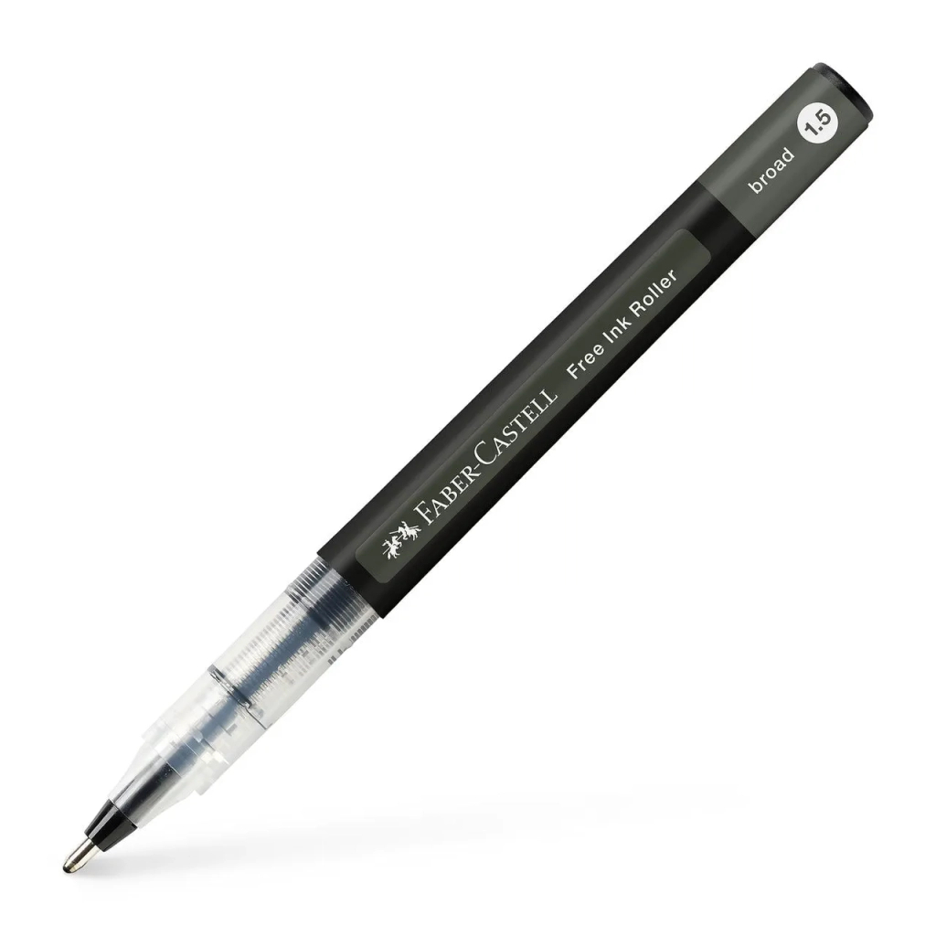 Ролер Faber-Castell Free Ink rollerball, колір чорнила чорний, 1,5 мм, одноразовий (31433) Ролер Faber-Castell Free Ink rollerball, колір чорнила чорний, 1,5 мм, одноразовий (31433)