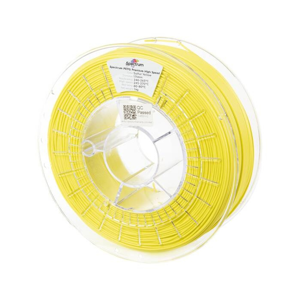 Пластик для 3D-принтера Spectrum PETG Premium HS 1.75mm 1kg Yellow, Sulfur (81547)