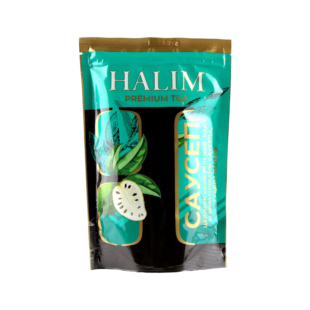 Чай Halim зелений листовий "Саусеп" 80 г (4820229040948)