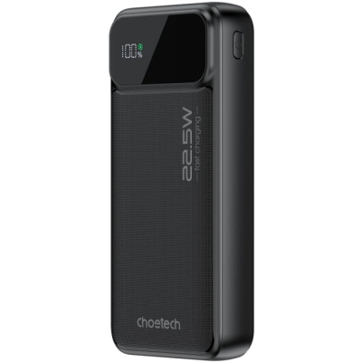 Батарея універсальна Choetech 20000mAh, 22.5W, PD, QC/3.0, Black (B729-ACBK)