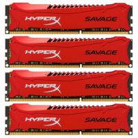 Модуль пам'яті для комп'ютера DDR3 32GB (4x8GB) 2133 MHz Savage Red Kingston Fury (ex.HyperX) (HX321C11SRK4/32)