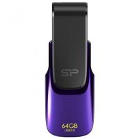 USB флеш накопичувач Silicon Power 64Gb Blaze B31 Purple USB 3.0 (SP064GBUF3B31V1U)