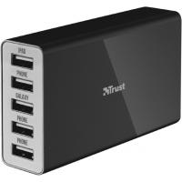 Зарядний пристрій Trust Wall charger with 5 USB ports, 25W, USB * 5 (20014)