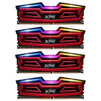 Модуль пам'яті для комп'ютера DDR4 64GB (4x16GB) 3200 MHz XPG Spectrix D40 Red ADATA (AX4U3200316G16-QR40)