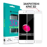 Скло захисне MakeFuture 3D Apple iPhone 7 Plus/8 Plus White (MG3D-AI7P/8PW)