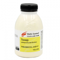 Тонер Brother 50г yellow, фасовка Static Control (TRBUNIVCOL-50BY-P)
