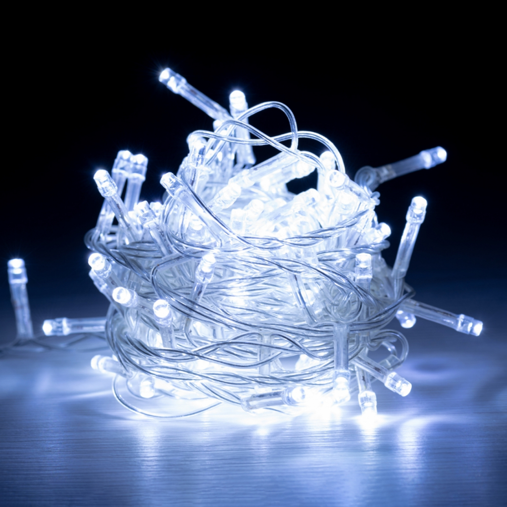 Гірлянда YES! Fun LED Christmas time 100 ламп, холодно-біла, 5м. 8 режимів (801156)