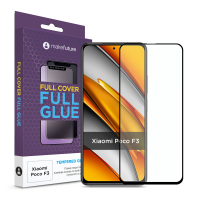 Скло захисне MakeFuture Xiaomi Poco F3 Full Cover Full Glue (MGF-XPF3)