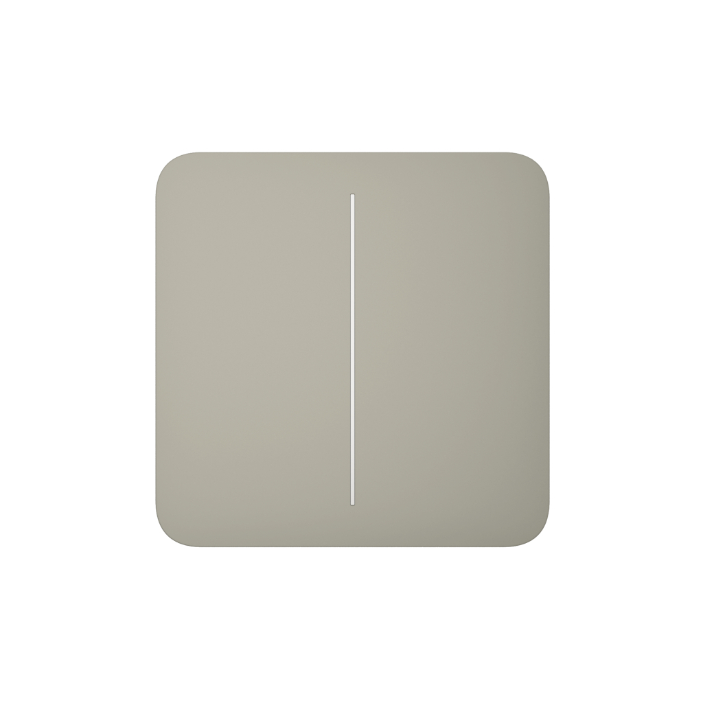Розумний вимикач Ajax SoloButton 2-gang /Оливковий (SoloButton 2-gang /Olive)