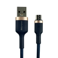 Дата кабель USB 2.0 AM to Micro 5P 1.0m MI-71 2.4A Navy Blue Mibrand (MIDC/71MNB)