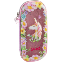 Cool For School pencil case with window 1 compartment with organizer pink (QT-5751-Pink)