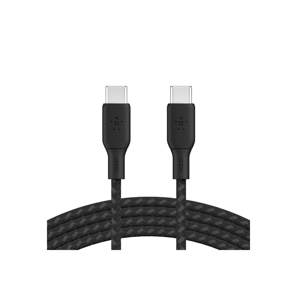 Дата кабель USB-C to USB-C 2.0m 100W black Belkin (CAB014BT2MBK)