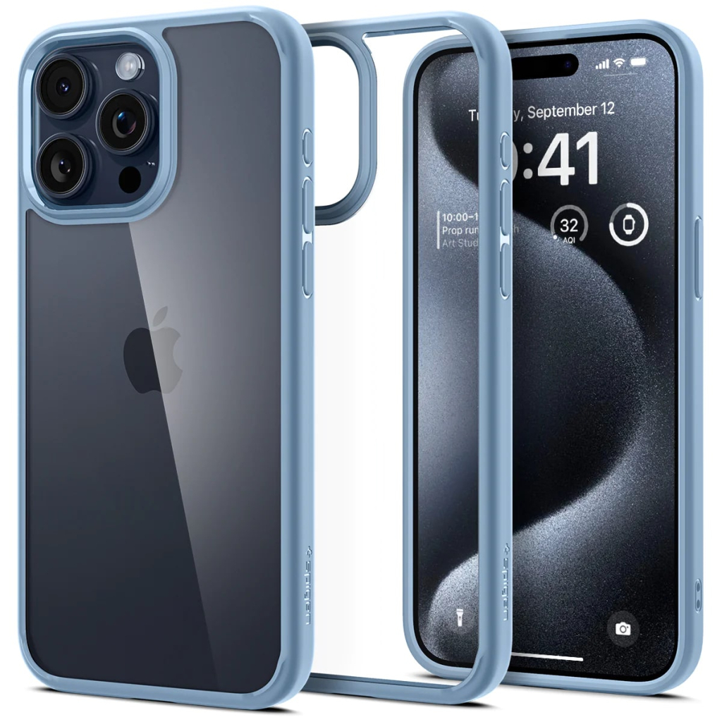 Чохол до мобільного телефона Spigen Apple iPhone 15 Pro Max Ultra Hybrid Sierra Blue (ACS06572) Чохол до мобільного телефона Spigen Apple iPhone 15 Pro Max Ultra Hybrid Sierra Blue (ACS06572)