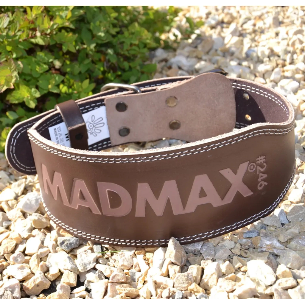 Атлетичний пояс MadMax MFB-246 Full leather шкіряний Chocolate Brown S (MFB-246_S)
