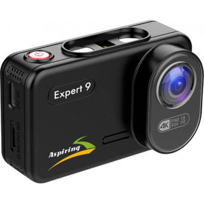 Відеореєстратор Aspiring Expert 9 Speedcam, WI-FI, GPS, 2K, 2 cameras (Aspiring Expert 9 Speedcam, WI-FI, GPS, 2K, 2 cameras)