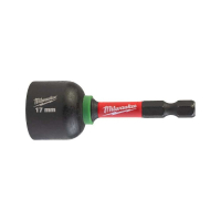 Головка магнітна Milwaukee 1/4", шестигранна, 17 мм Shockwave, ударостійка (4932492444)