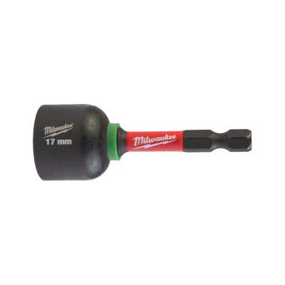 Головка магнітна Milwaukee 1/4", шестигранна, 17 мм Shockwave, ударостійка (4932492444)