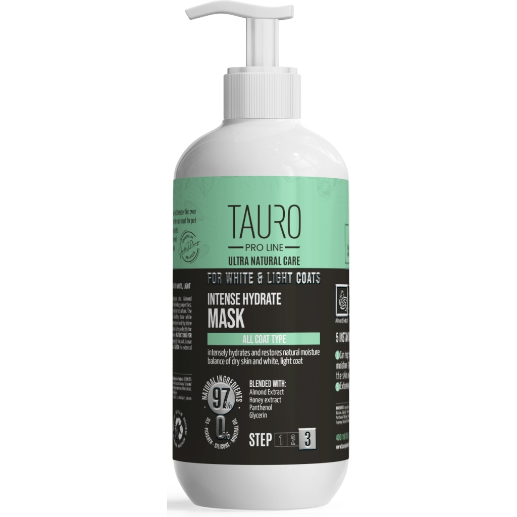 Маска для тварин Tauro Pro Line Ultra Natural Care 400 мл (TPL63621)