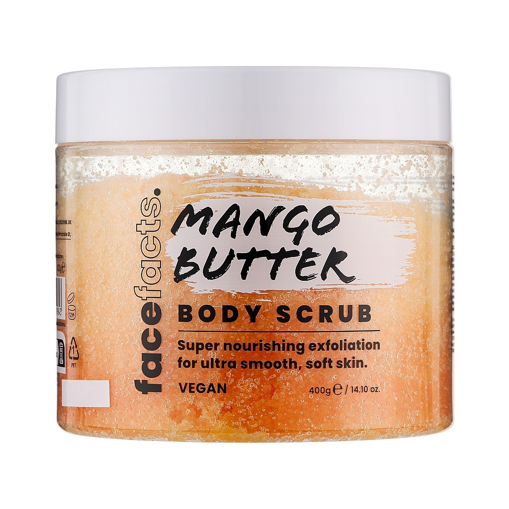 Скраб для тіла Face Facts Body Scrub Mango Butter Мангове масло 400 г (5031413929843)