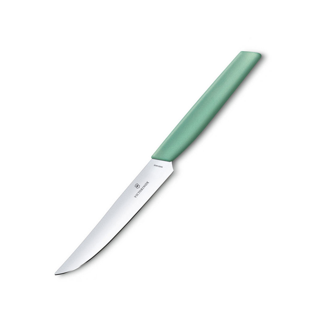 Кухонний ніж Victorinox Swiss Modern Steak 12 см Мятний (6.9006.1241)