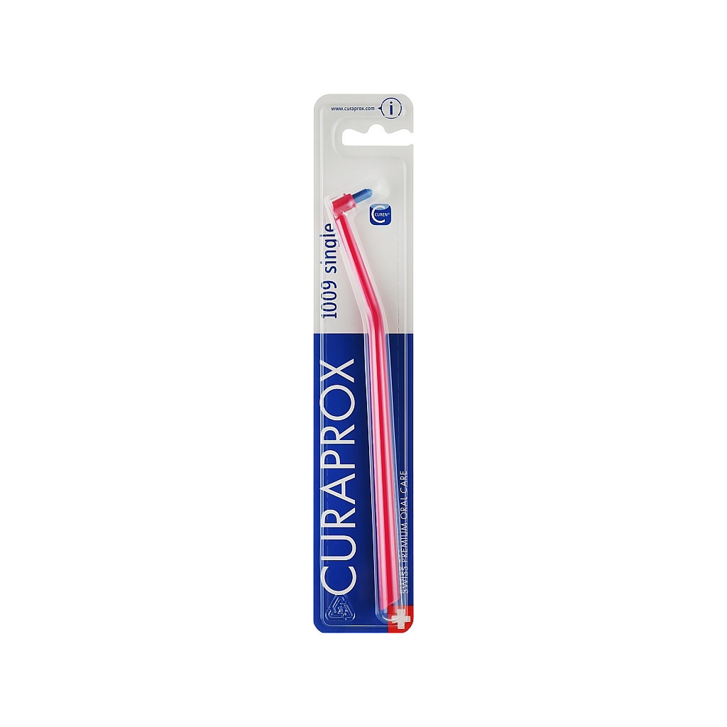 Зубна щітка Curaprox CS 1009 Single & Sulcular 9 мм Монопучкова Малинова (CS 1009-11)