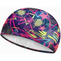 Шапка для плавання Aqua Speed Polyester Kid 9779 244-03 фіолетовий, мультіколор Діт S (5908217697790)
