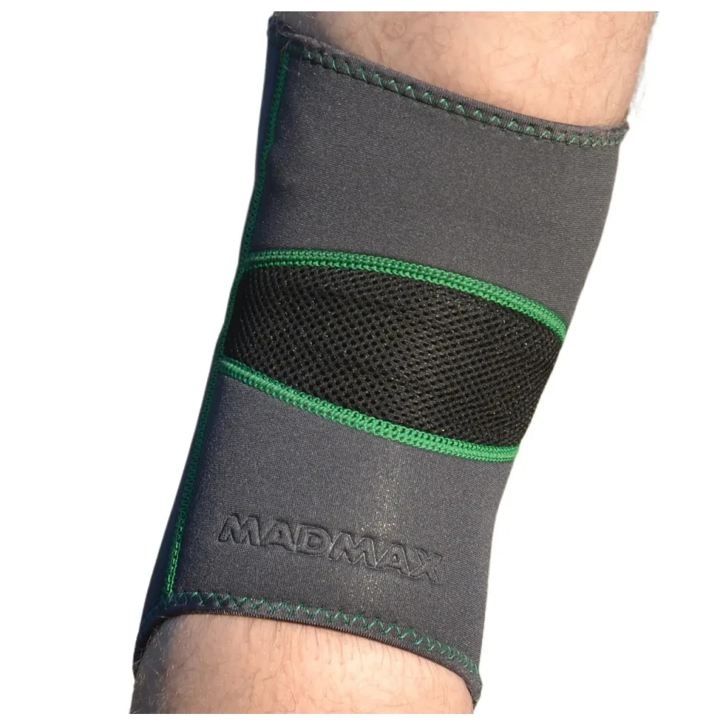 Фіксатор коліна MadMax Zahoprene Knee Support Dark Grey/Green S (MFA-294_S)