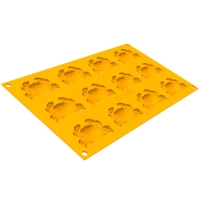 Baking mold Silikomart "crab" 61 x 41 h 7 mm ( 6 ml x 12) (GRANCHIO 6)