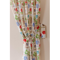 Curtain Provence Red apples 140x250 cm (034894)
