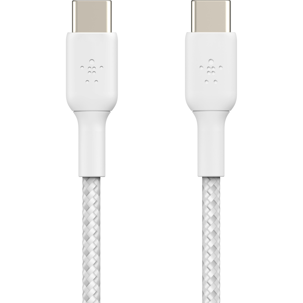 Дата кабель USB-C to USB-C 2.0m 60W White Belkin (CAB004BT2MWH)