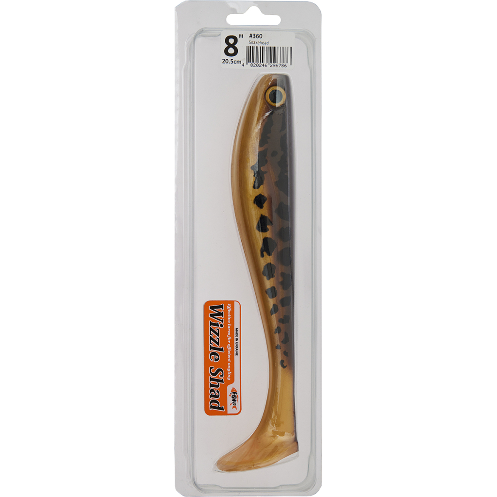 Силікон рибальський FishUP Wizzle Shad 7" 360 - Snakehead (2шт/уп) (1862.02.16) Силікон рибальський FishUP Wizzle Shad 7" 360 - Snakehead (2шт/уп) (1862.02.16)