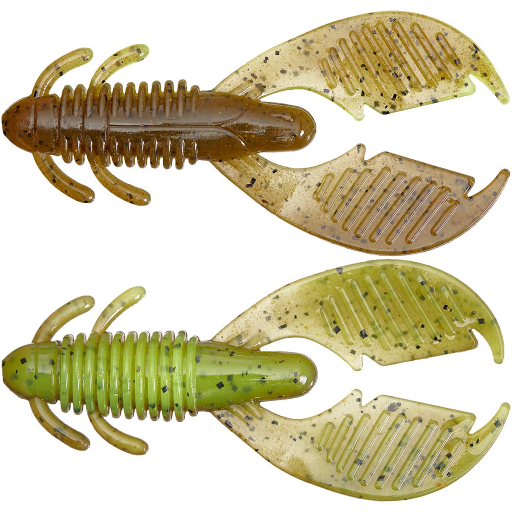 Силікон рибальський Reins AX Craw 3.5" B08 Green Pumpkin Chart Melon (6 шт/уп.) (1552.09.30)