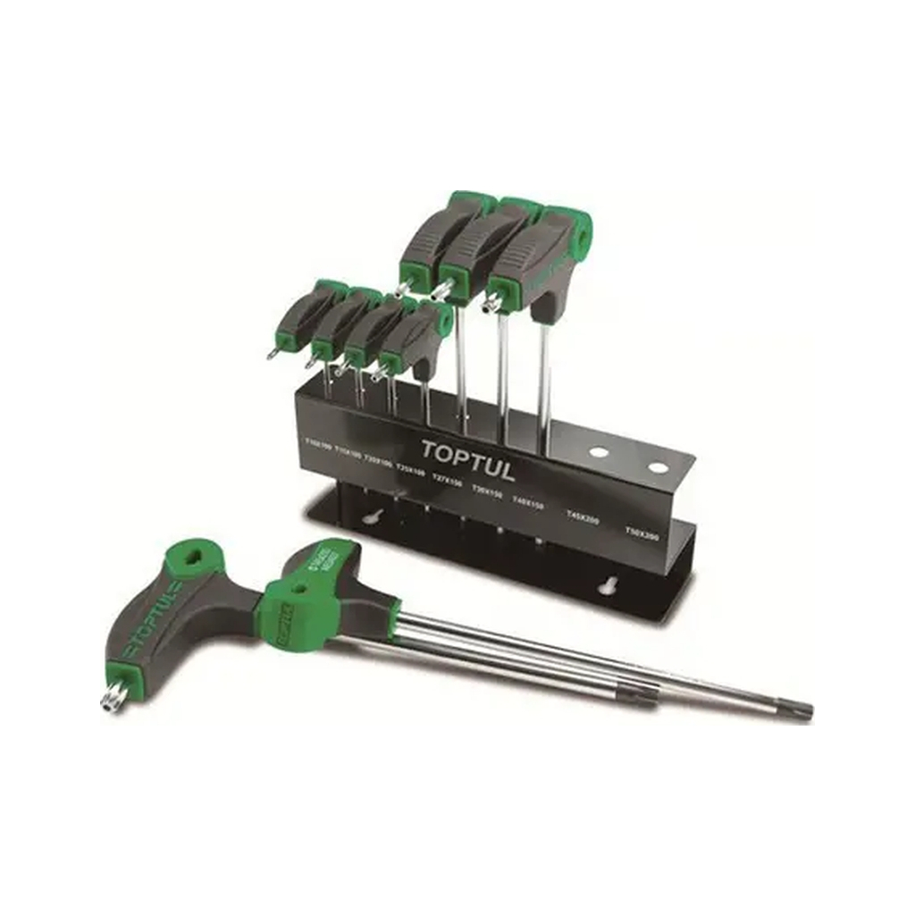 Ключ Toptul TORX з ручкою L-подібний T10-T50 9шт. (GAAX0901) Ключ Toptul TORX з ручкою L-подібний T10-T50 9шт. (GAAX0901)
