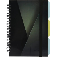 Notebook Optima Desing 33, B6 with dividers 100 sheets, cell (O20358-33)