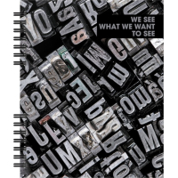 Notebook Optima B5 plastic cover, spiral, 60 sheets, cell (O25919)