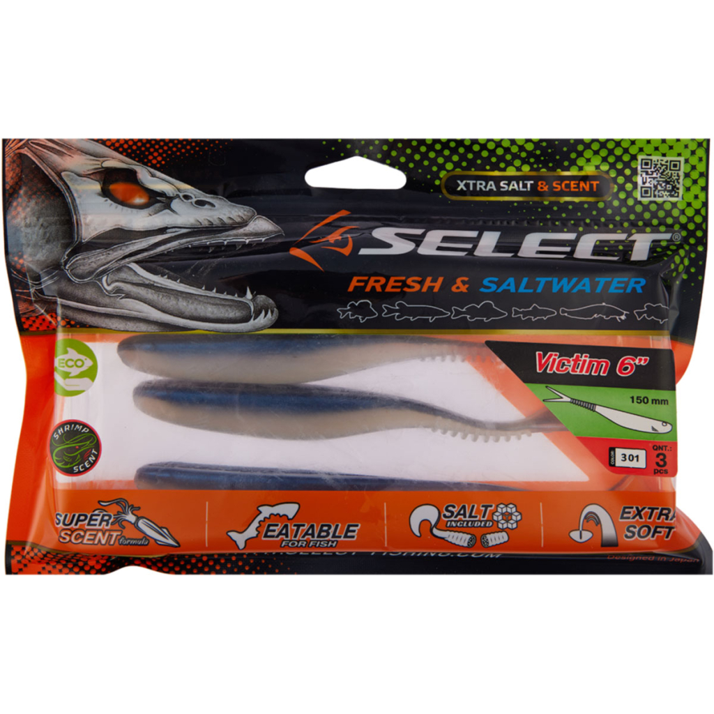 Силікон рибальський Select Victim V-Tail 6" 301 (3 шт/уп) (1870.74.58)