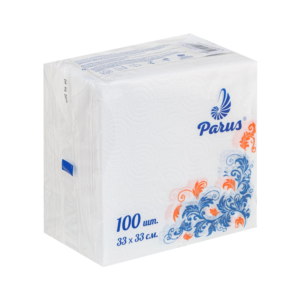 Серветки столові Parus 1 шар 33х33 см 100 шт. (4820205440243)