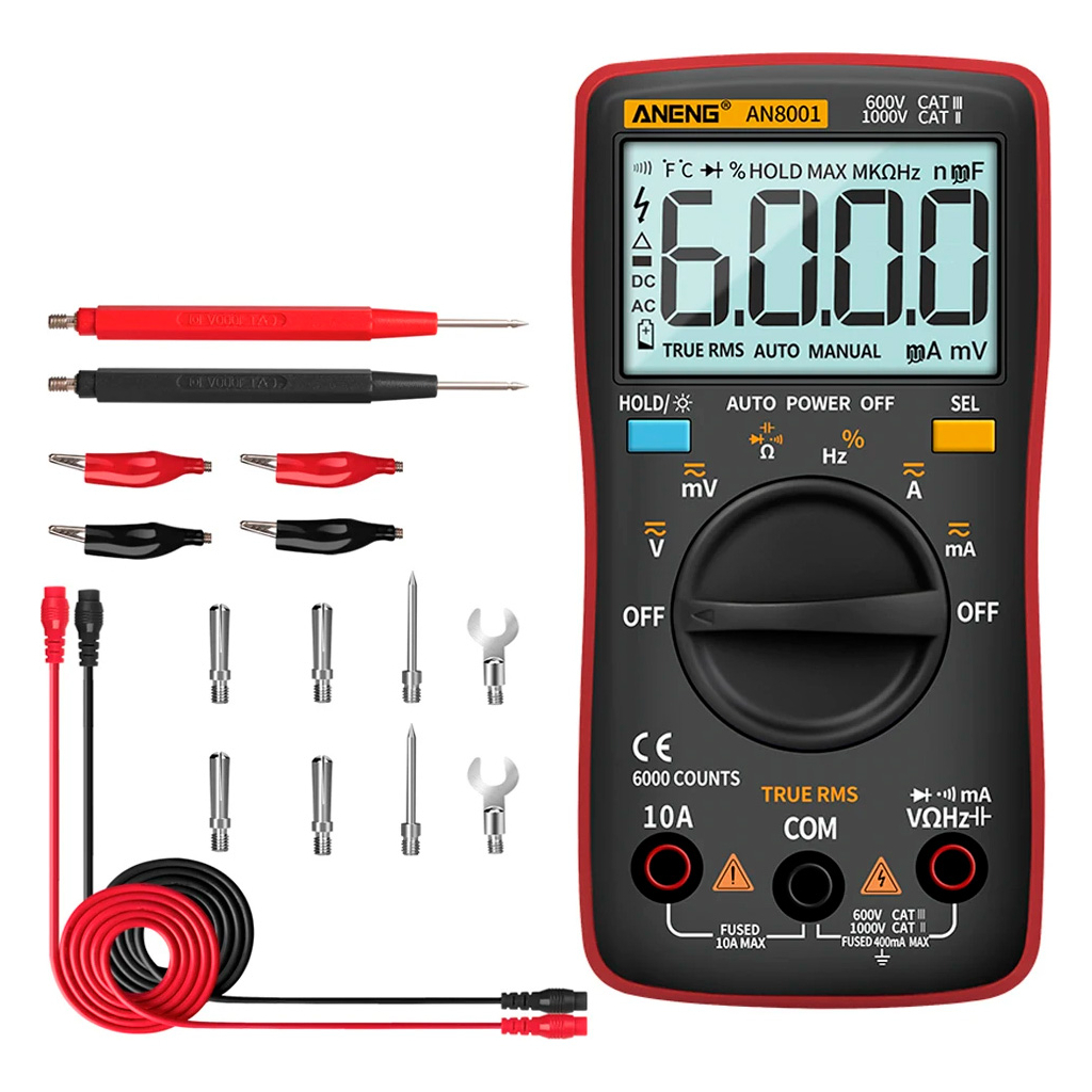 Цифровий мультиметр ANENG AN8001, V, A, R (AN8001) Цифровий мультиметр ANENG AN8001, V, A, R (AN8001)