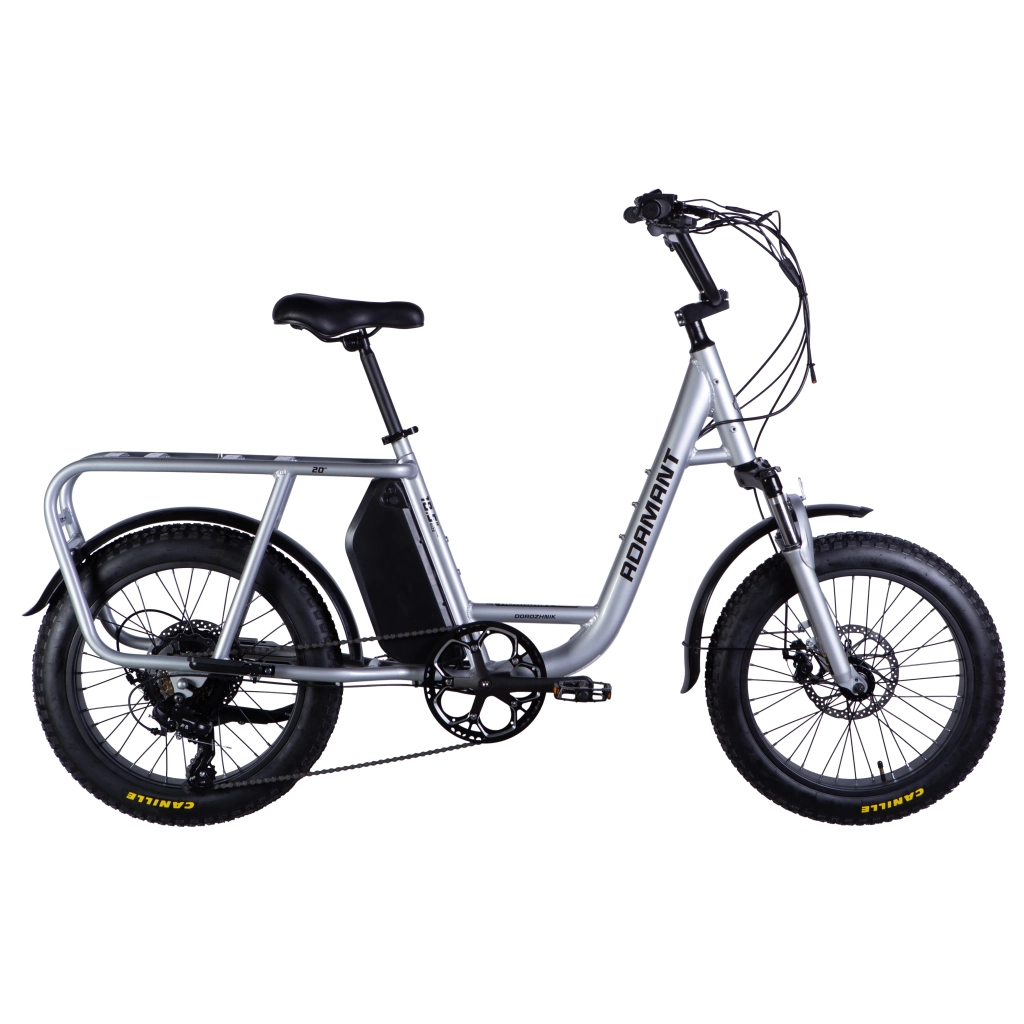 Електровелосипед Dorozhnik 20" eADAMANT DD 18,5" 48B 17.5А*г 500Вт срiблястий 2025 (ELB-D-20-063)