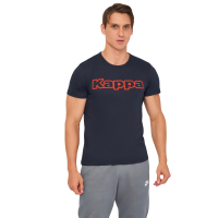 T-shirt Kappa T-shirt Mezza Manica Girocollo K1335 BluNavy con stampa logo pet dark blue XXL (8032606509788)