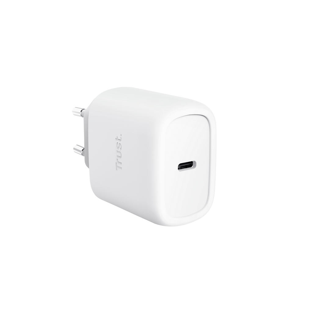 Зарядний пристрій Trust USB-C 45W GaN PD/PPS white (25522_TRUST) Зарядний пристрій Trust USB-C 45W GaN PD/PPS white (25522_TRUST)