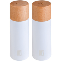 Набір для спецій Bergner Naturally, для солі та перцю 2 предмета (BG-48518-WH)